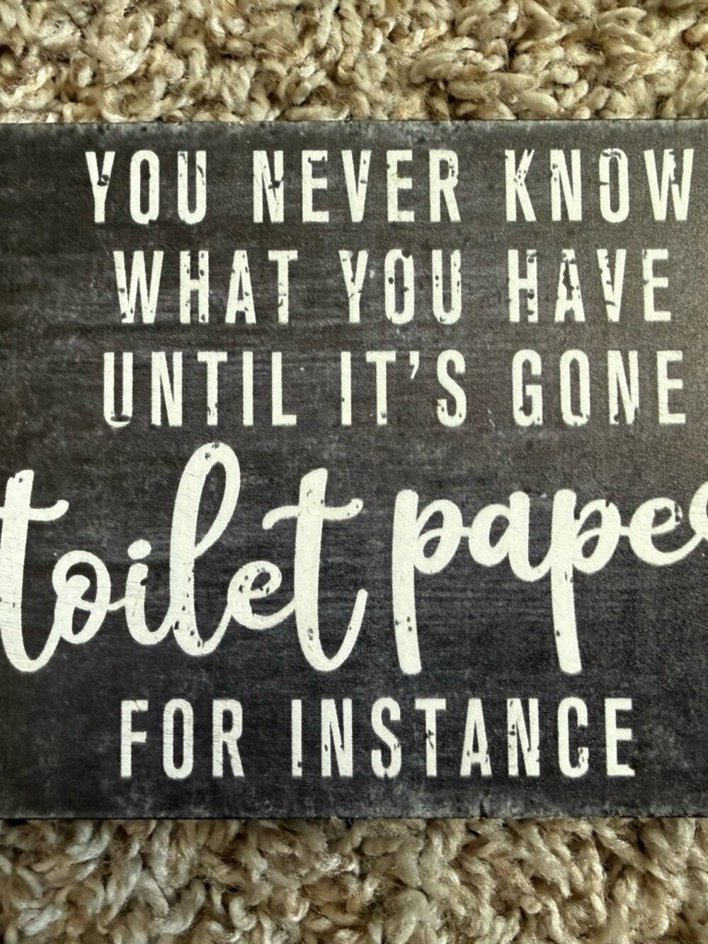 Funny Home Decor Sign For Bathroom